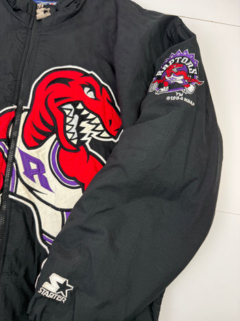 Vintage 1994 Toronto Raptors Starter Jacket Black