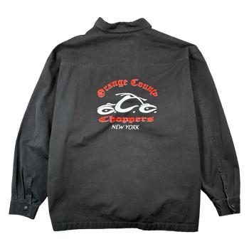 Vintage Orange County Choppers New York Canvas Button Up Black
