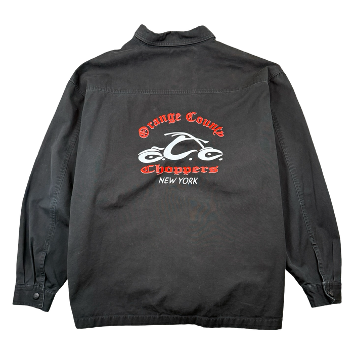 Vintage Orange County Choppers New York Canvas Button Up Black | Vitnage Clothing Store Canada