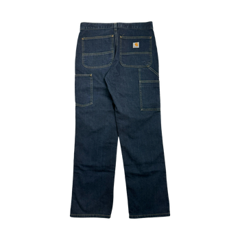 (33) Vintage Carhartt Denim Double Knee Pants Dark