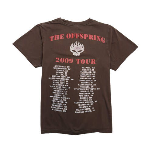 (S) The Off Spring 2009 Tour Tee Brown | Vintage Clothing Store Canada