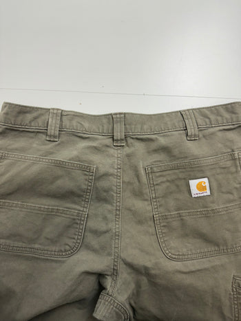 (36) Vintage Carhartt Double Knee Pants Olive