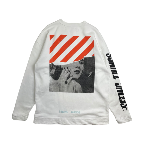 Off-White Marilyn Monroe Crewneck White (USED) | Vintage Clothing Store Canada