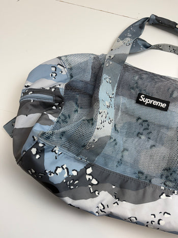 Supreme Big Duffle Bag Blue Camo SS20 (USED)