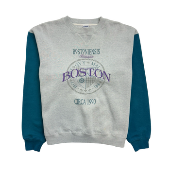 (L) Vintage Boston Sweatshirt Grey