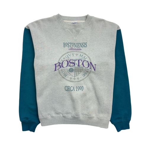 (L) Vintage Boston Sweatshirt Grey | Vintage Clothing Store Canada