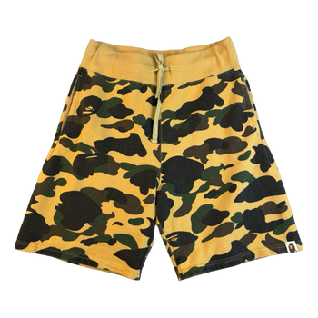BAPE 1st Camo Sweatshorts Yellow (USED)