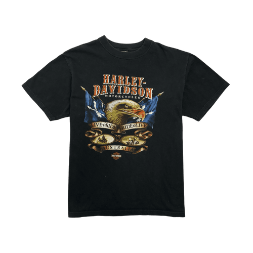 (XL) Vintage '96 Harley Davidson Tee Black | Vintage Clothing Store Canada