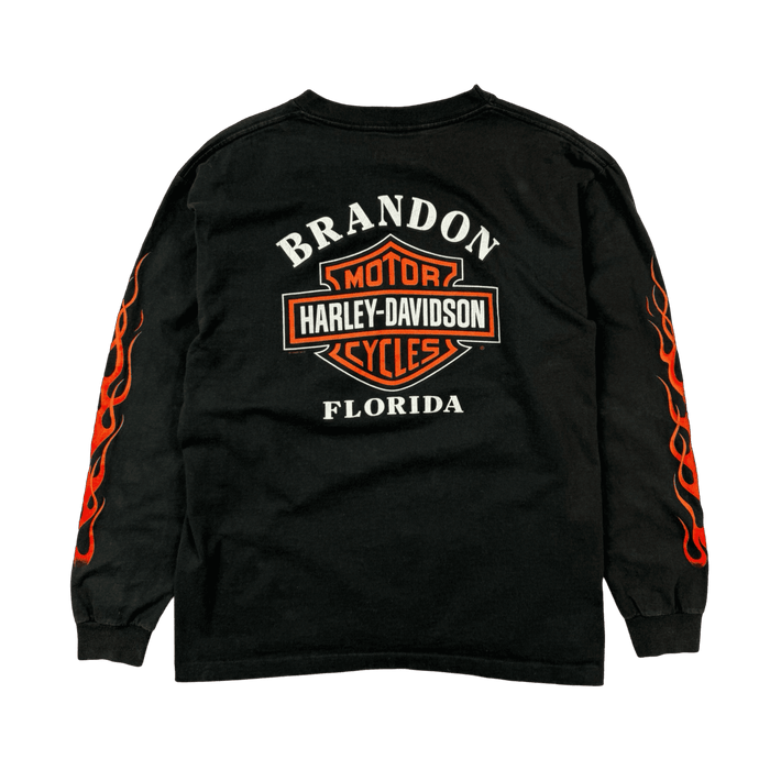 Vintage 2000 Harley Davidson Brandon Pocket L/S Tee Black | Vitnage Clothing Store Canada