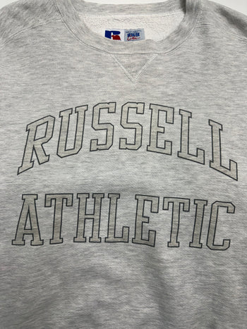 (L) Vintage Russell Athletic Sweatshirt Light Grey