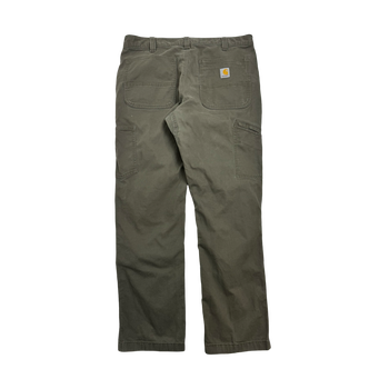 (36) Vintage Carhartt Double Knee Pants Olive