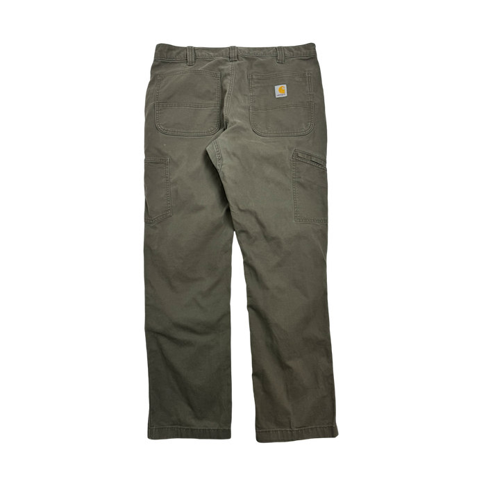 (36) Vintage Carhartt Double Knee Pants Olive | Vitnage Clothing Store Canada