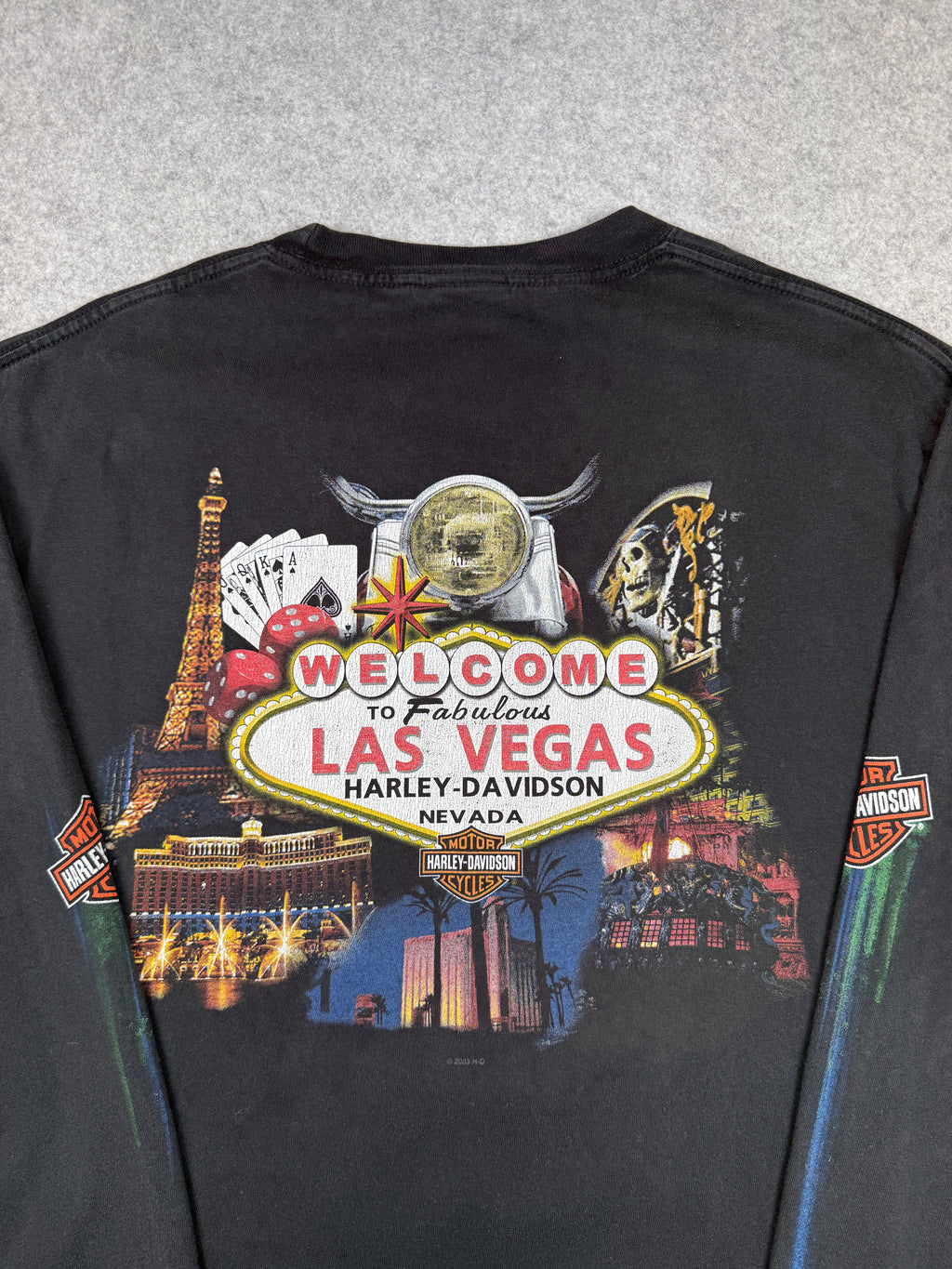 Vintage Harley Davidson Clowns L/S Tee Black
