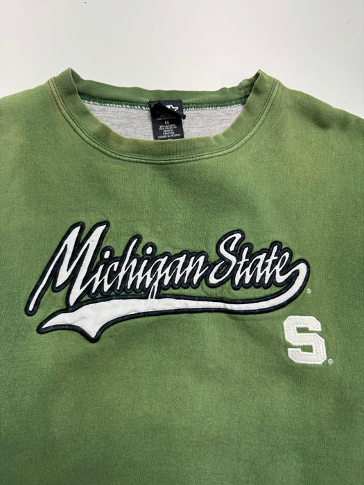 Vintage Michigan State Sweatshirt Green | Vitnage Clothing Store Canada