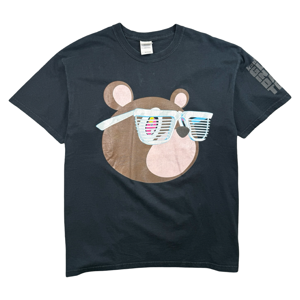 Vintage 2000’s Kanye West Glow In The Dark Bear Tour Tee Black