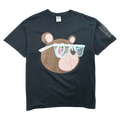 Vintage 2000’s Kanye West Glow In The Dark Bear Tour Tee Black