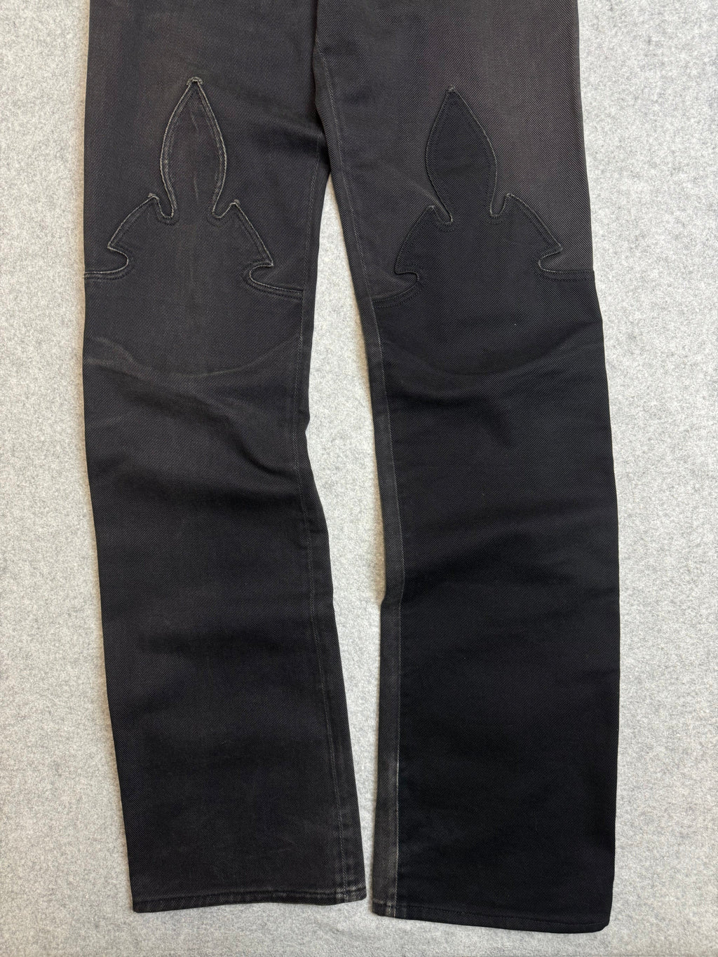 Chrome Hearts Fleur Knee Denim Jeans Black