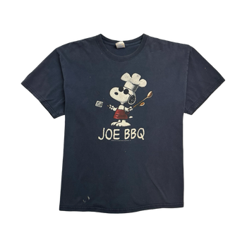 (XL) Vintage Peanuts Joe BBQ Tee Navy