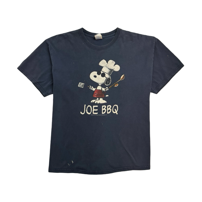 (XL) Vintage Peanuts Joe BBQ Tee Navy