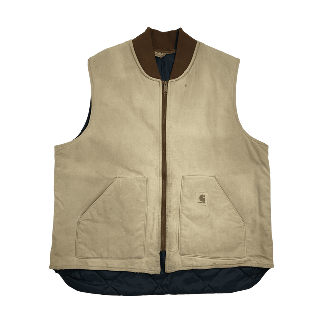 (XXL) Vintage Lined Carhartt Vest Biege