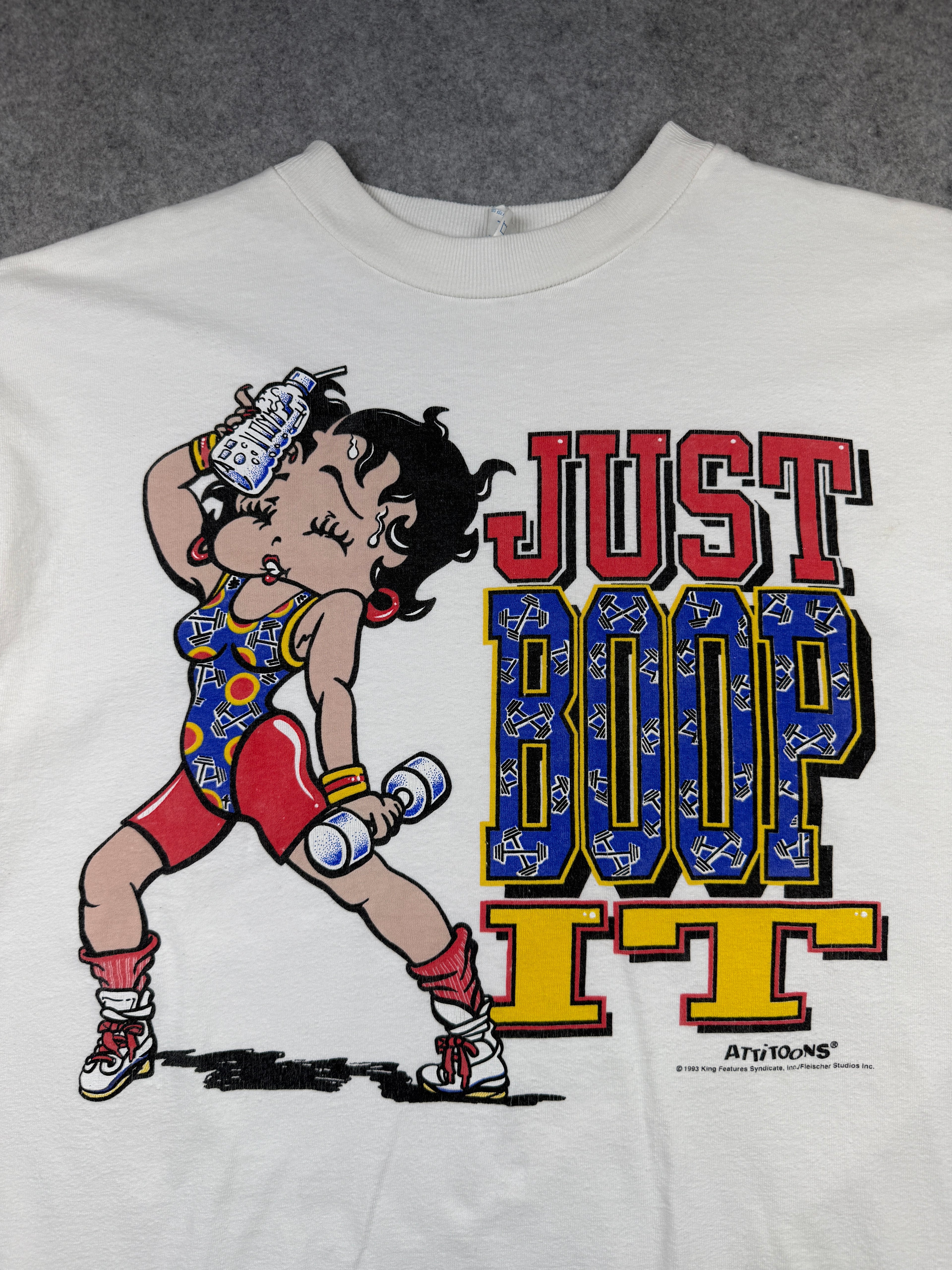 Vintage 90's Betty Boop Just Boop It Tee White