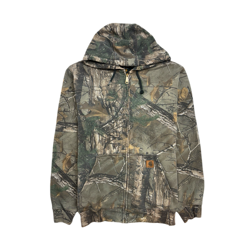 (L) Carhartt Camo RealTree Zip-Up Hoodie | Vintage Clothing Store Canada