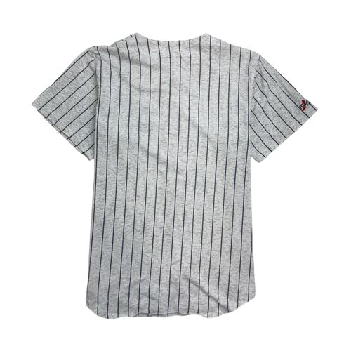 Vintage 90s New York Yankees Pinstripe Jersey White | Vintage Clothing Store Canada