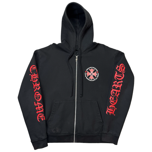 Chrome Hearts Cross Hollywood Zip Up Hoodie | Vintage Clothing Store Canada