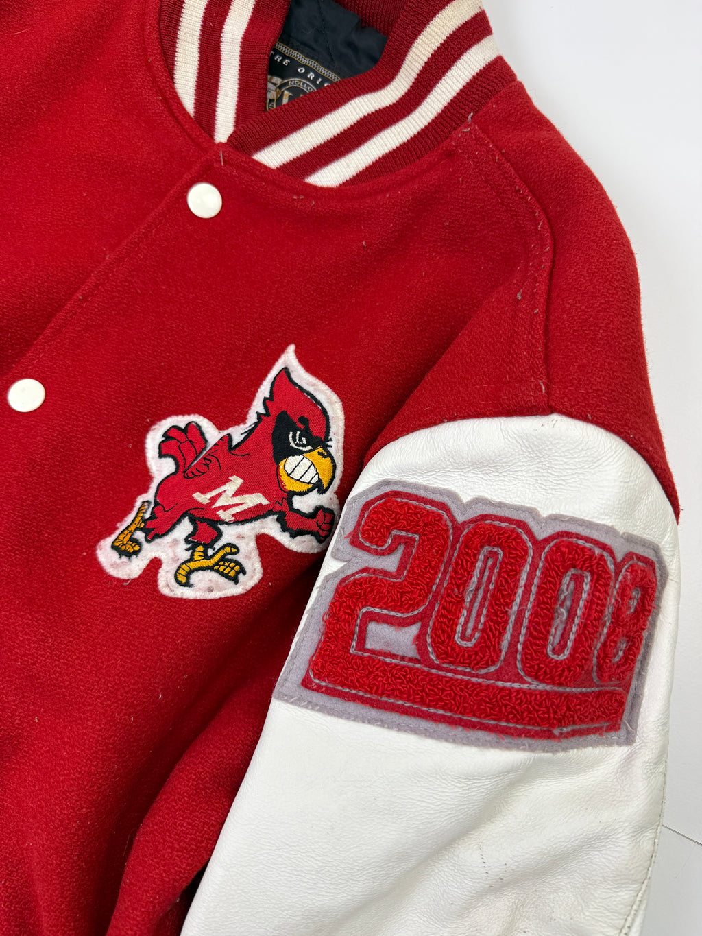 VIntage MHS Athletic Trainer Varsity Jacket Red