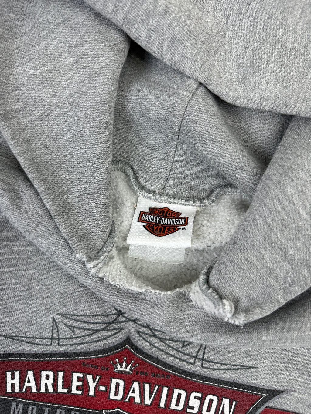 Vintage Harley Davidson Walters Bros Hoodie Grey