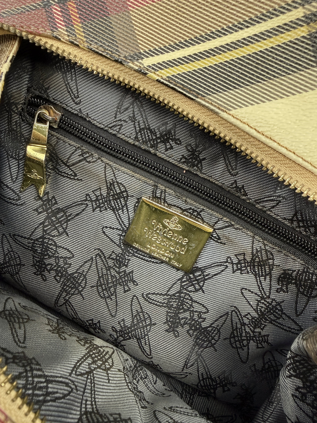 Vivienne Westwood Derby Tartan Yasmin Bag