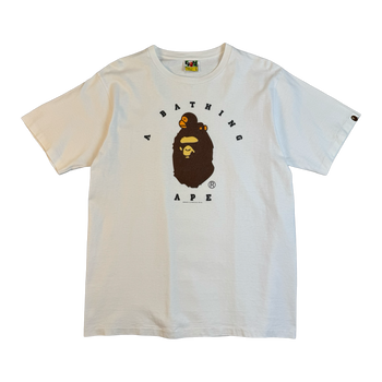 BAPE Milo College Tee White (USED)