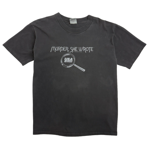 Vintage 1980's Murder She Wrote Tee Black | Vintage Clothing Store Canada