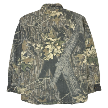 Vintage Jerzees Leaf Camo Button Up Overshirt