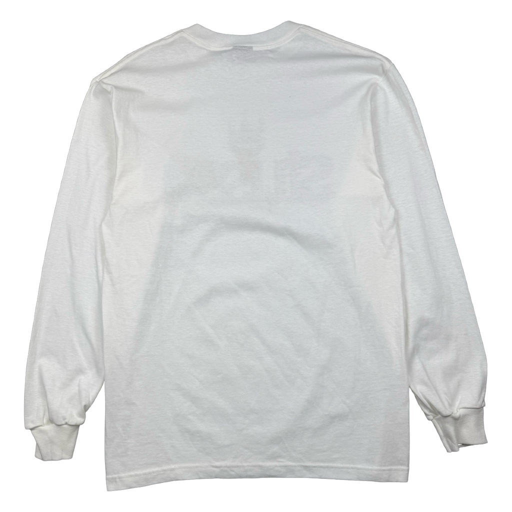 Vintage Stussy Rock On L/S Tee White