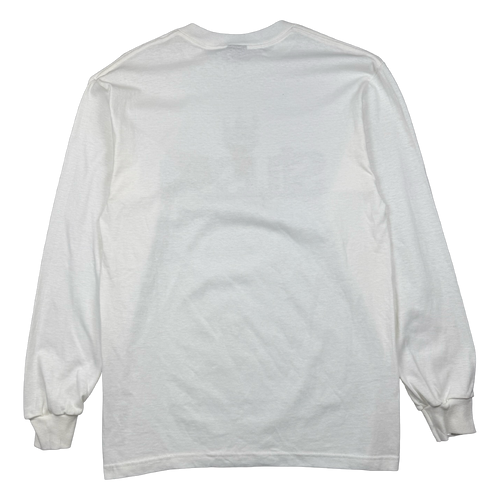 Vintage Stussy Rock On L/S Tee White | Vintage Clothing Store Canada