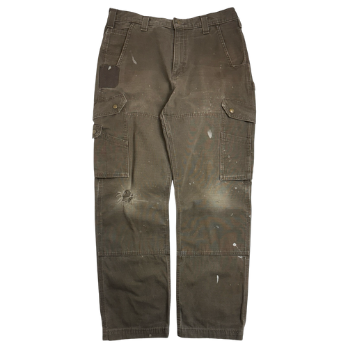 Carhartt Ripstop Carpenter Cargo Work Pants Brown | Vintage Clothing Store Canada