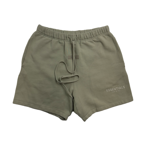 Fear Of God Essentials Shorts Moss (USED) | Vintage Clothing Store Canada