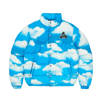 Palace Moschino Puffa Jacket Blue Cloud