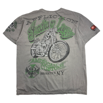 Affliction Indian Larry Tee Dark Grey