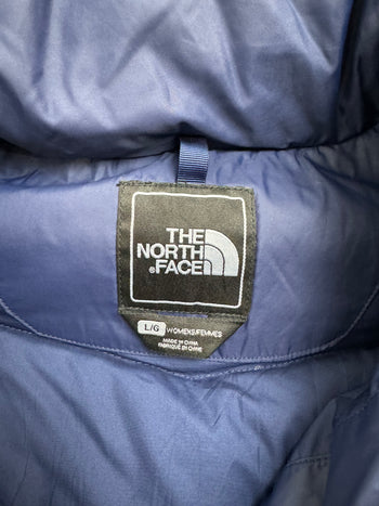 (M) The North Face Plaid Puffer vest