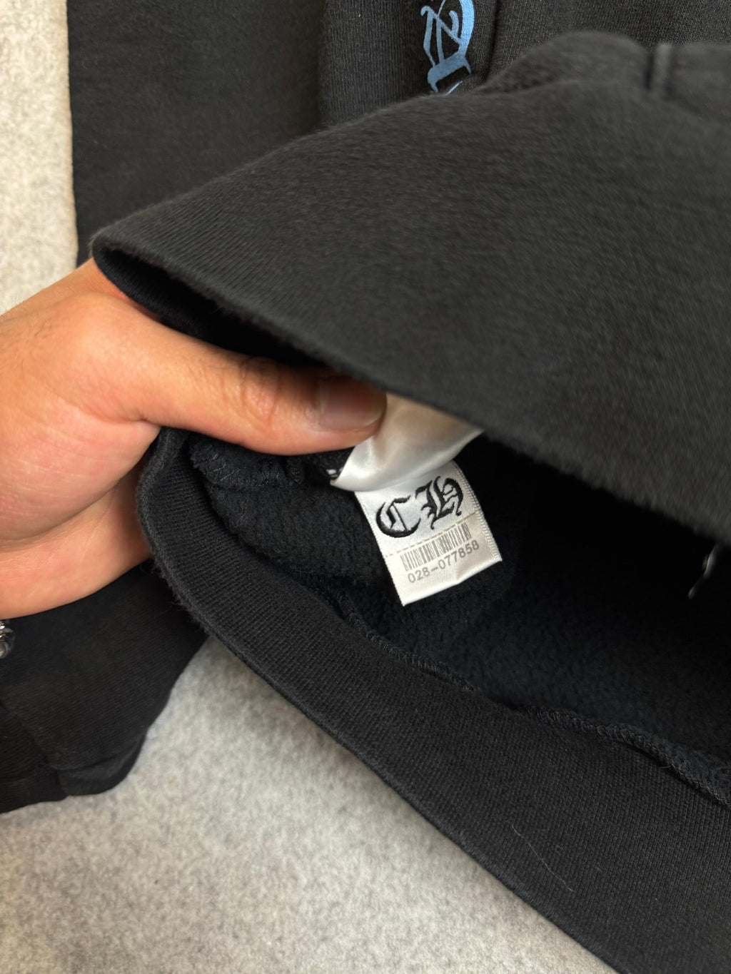 Chrome Hearts Horseshoe Hoodie Black/Blue