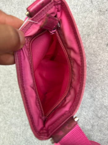 Prada Tessuto Nylon Messenger Bag Pink