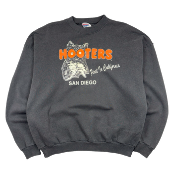 Vintage Hooters Crewneck Faded Black