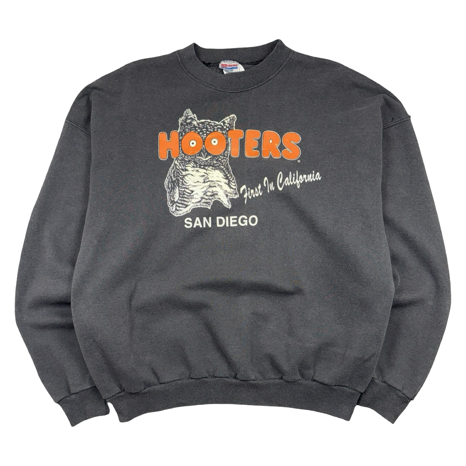 Vintage Hooters Crewneck Faded Black