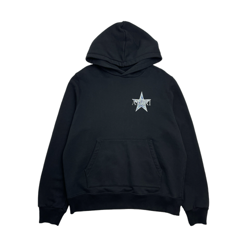 Amiri Paisley Star Hoodie Black (USED) | Vintage Clothing Store Canada