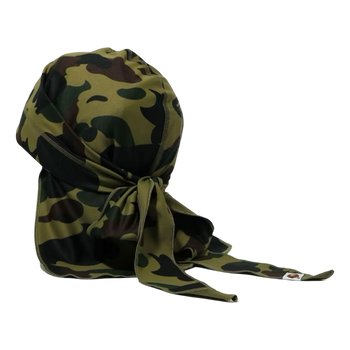 BAPE 1st Camo Du-rag Green