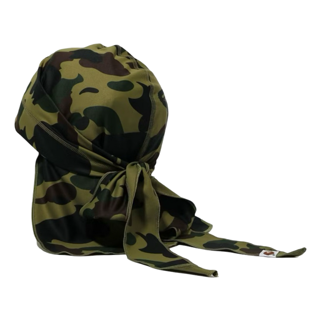 BAPE 1st Camo Du-rag Green
