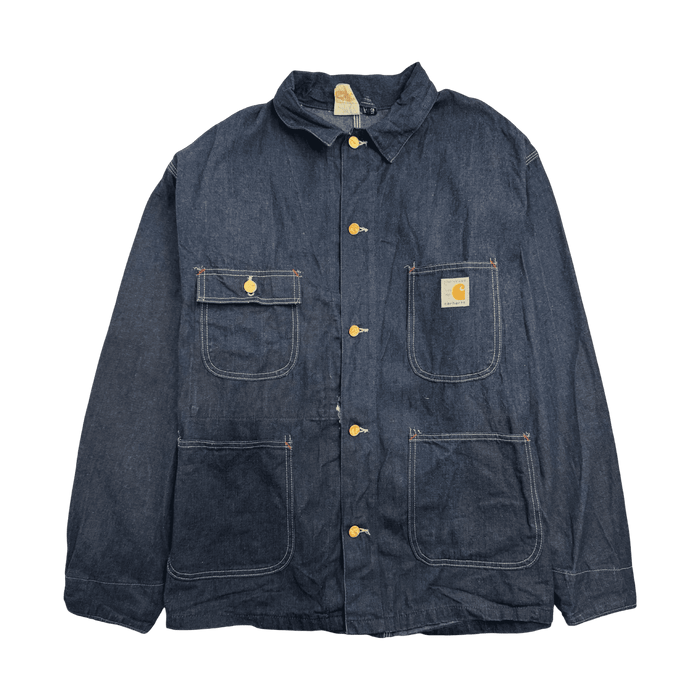 (XL) Vintage 90s Carhartt Denim Wash Chore Jacket | Vitnage Clothing Store Canada