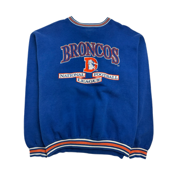 Vintage 90s NFL Denver Broncos Sweatshirt Blue